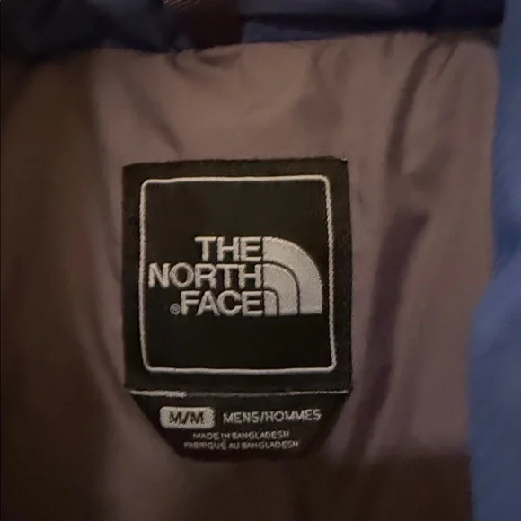 The North Face Men’s Big 1996 Retro Nuptse Jacket Blue & Black Sz M Great Shape!